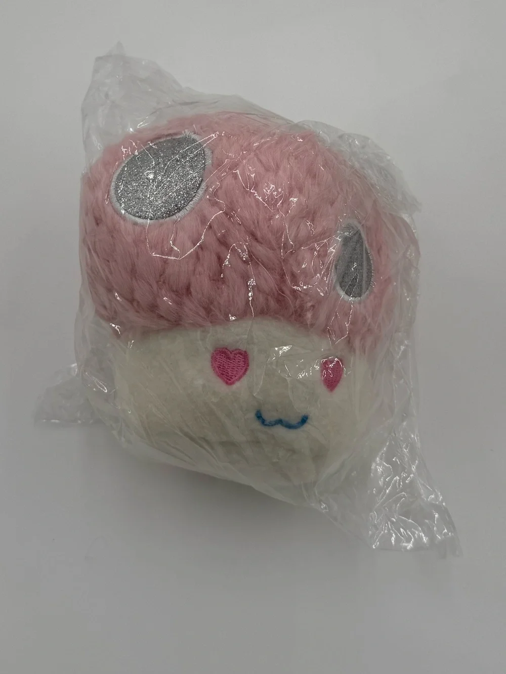 3 Plush Mushroom Accent Stuffies - Pink, Green, Orange